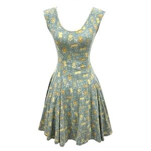 Effie’s Heart Retro Daydream Musical Instrument Violin Swing Dress in Concierto